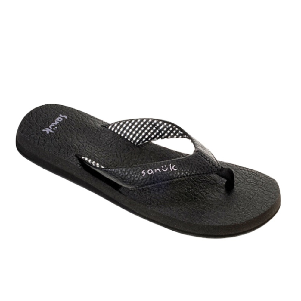 Sanuk Yoga Mat Flip Flop Sandal Women 8 8.5 Beach Summer Comfort Vacation Brown